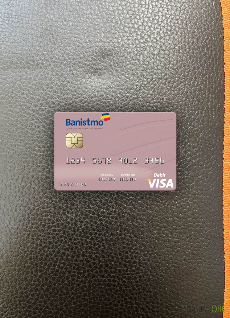 Panama Banco Banistmo carte de débit visa photolook , avant